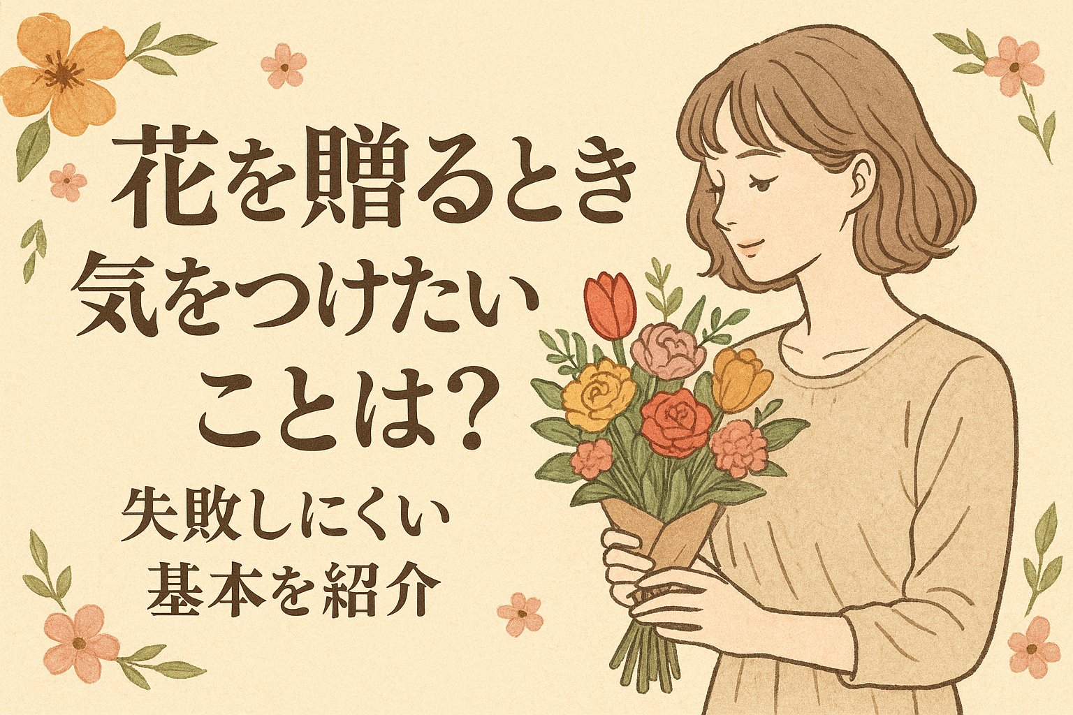 花を贈るときに気をつけたいことは？失敗しにくい基本を紹介