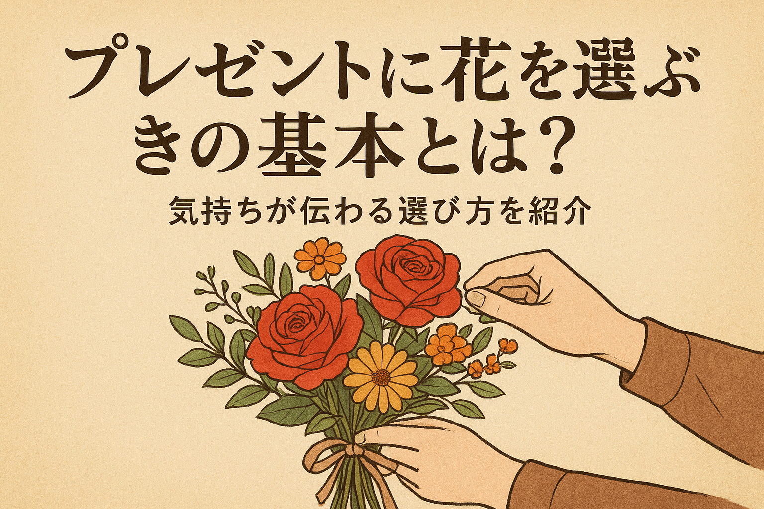 プレゼントに花を選ぶときの基本とは?気持ちが伝わる選び方を紹介