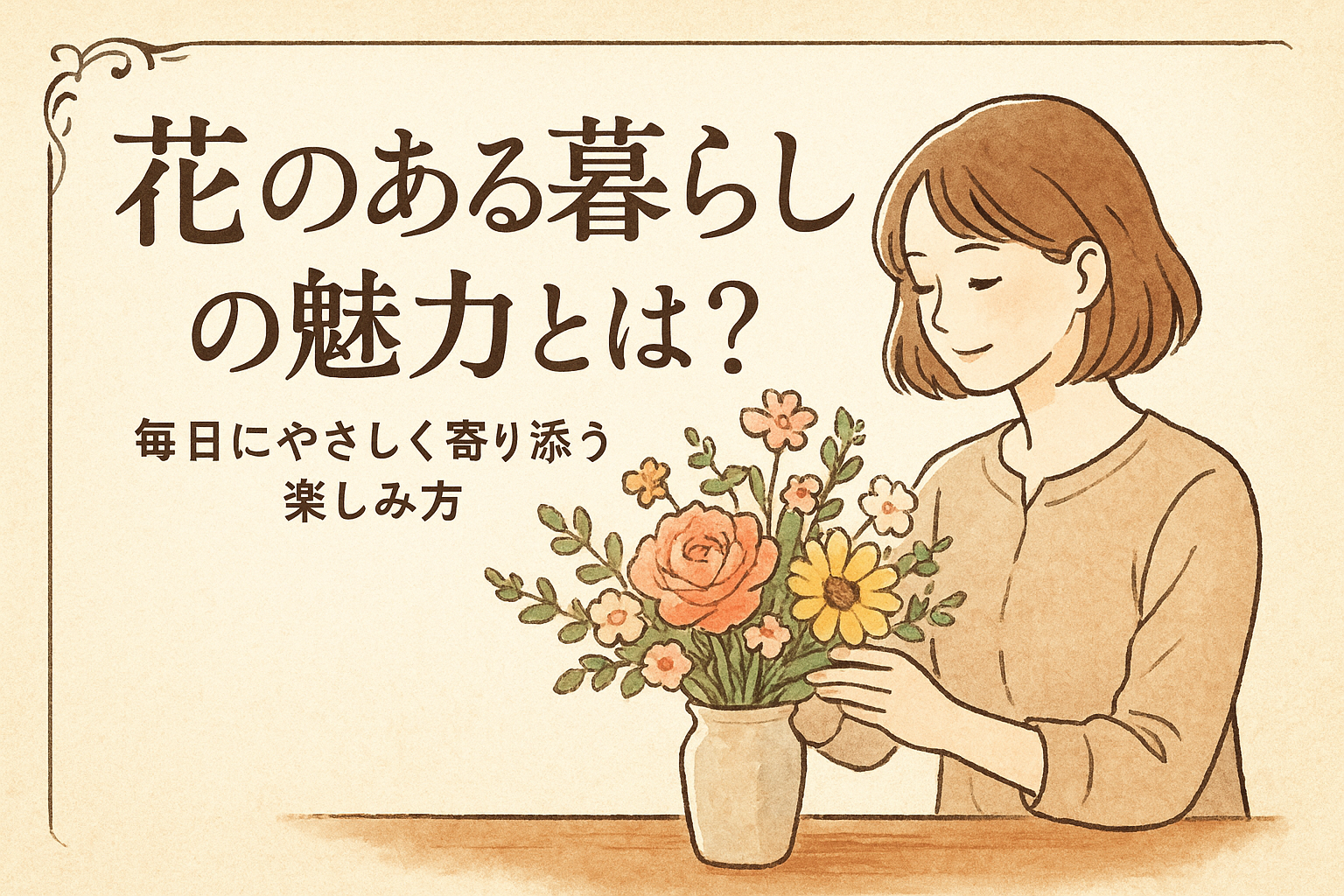 花のある暮らしの魅力とは？毎日にやさしく寄り添う楽しみ方