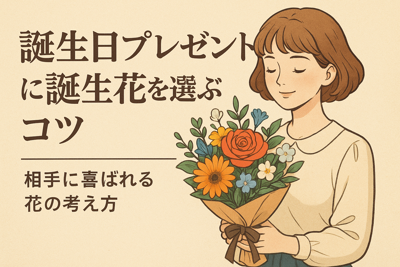 誕生日プレゼントに誕生花を選ぶコツ|相手に喜ばれる花の考え方