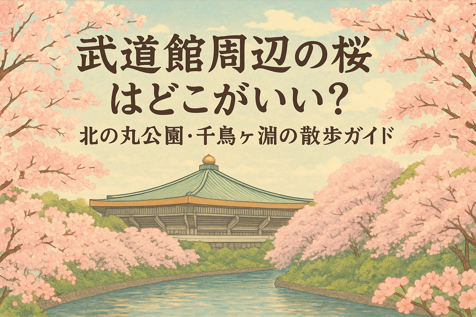 武道館周辺の桜はどこがいい？北の丸公園・千鳥ヶ淵の散歩ガイド
