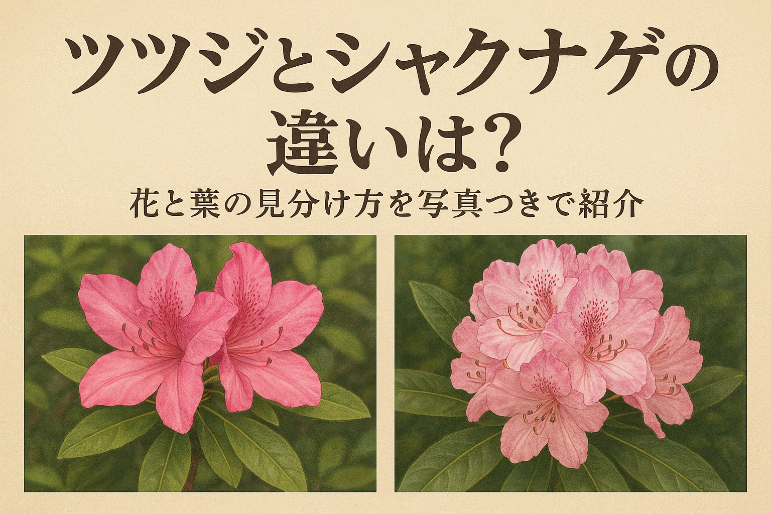 ツツジとシャクナゲの違いは？花と葉の見分け方を写真つきで紹介