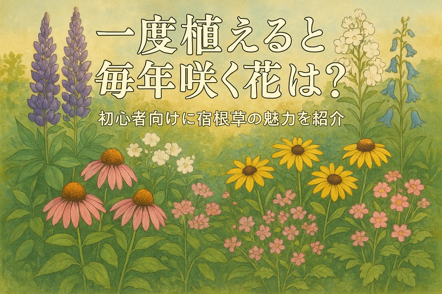 一度植えると毎年咲く花は？初心者向けに宿根草の魅力を紹介